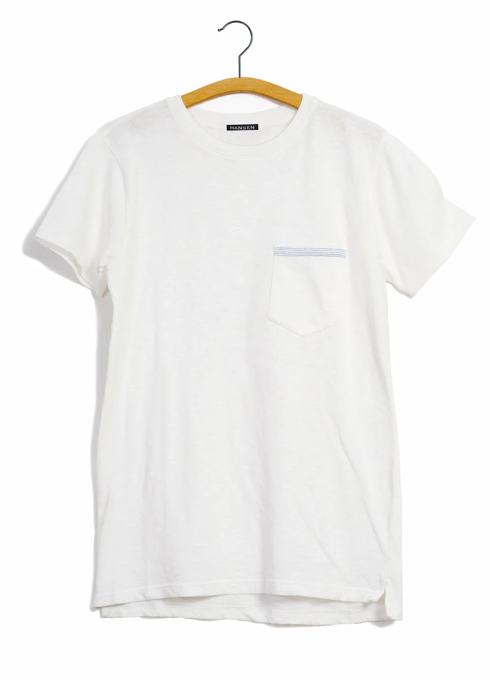 HANSEN GARMENTS JAMES | Crew Neck Pocket T | White 1 HANSEN GARMENTS JAMES | Crew Neck Pocket T | White