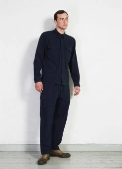 HANSEN GARMENTS JIMMY | Casual Cargo Drawstring Pants | Navy -Hansen Shop jimmy casual cargo drawstring pants navy hansen garments 108030