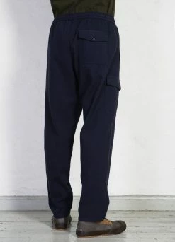 HANSEN GARMENTS JIMMY | Casual Cargo Drawstring Pants | Navy -Hansen Shop jimmy casual cargo drawstring pants navy hansen garments 949787