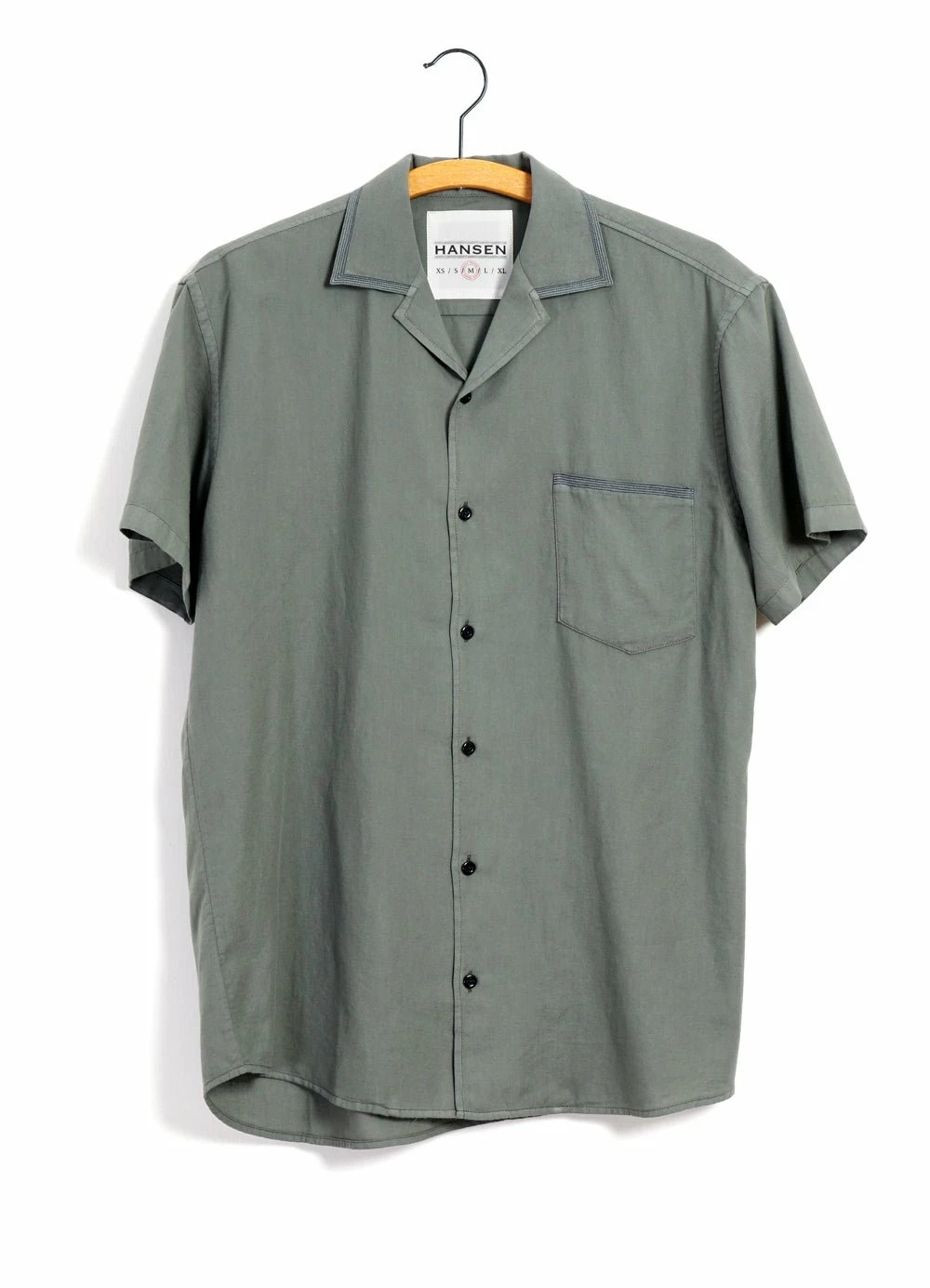 HANSEN GARMENTS JONNY | Short Sleeve Shirt | Eucalyptus 1 HANSEN GARMENTS JONNY | Short Sleeve Shirt | Eucalyptus