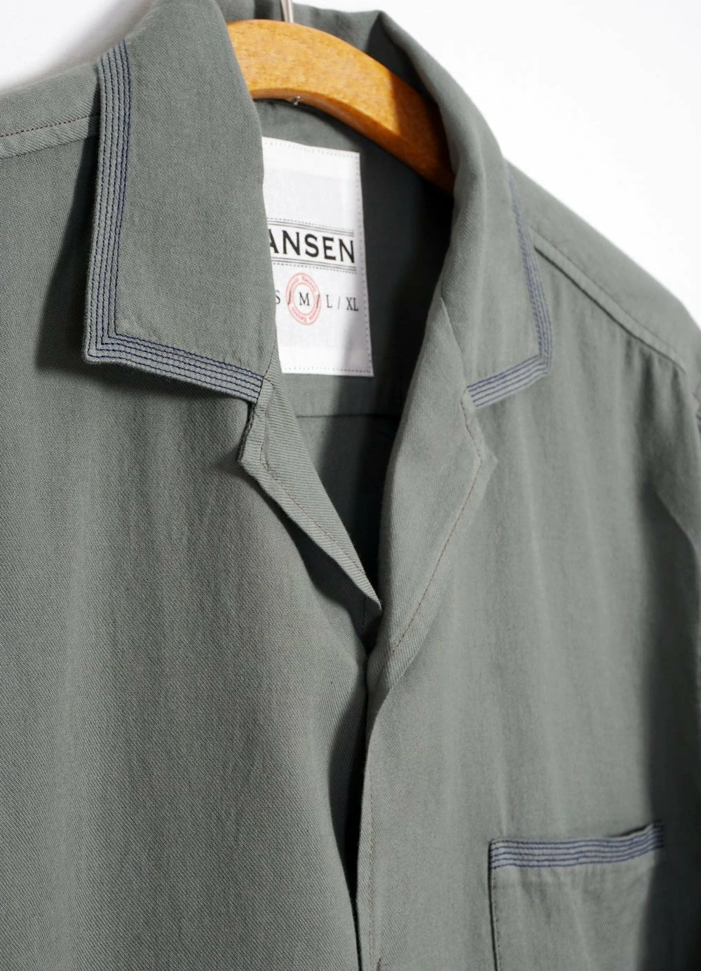 HANSEN GARMENTS JONNY | Short Sleeve Shirt | Eucalyptus 4 HANSEN GARMENTS JONNY | Short Sleeve Shirt | Eucalyptus - Image 4