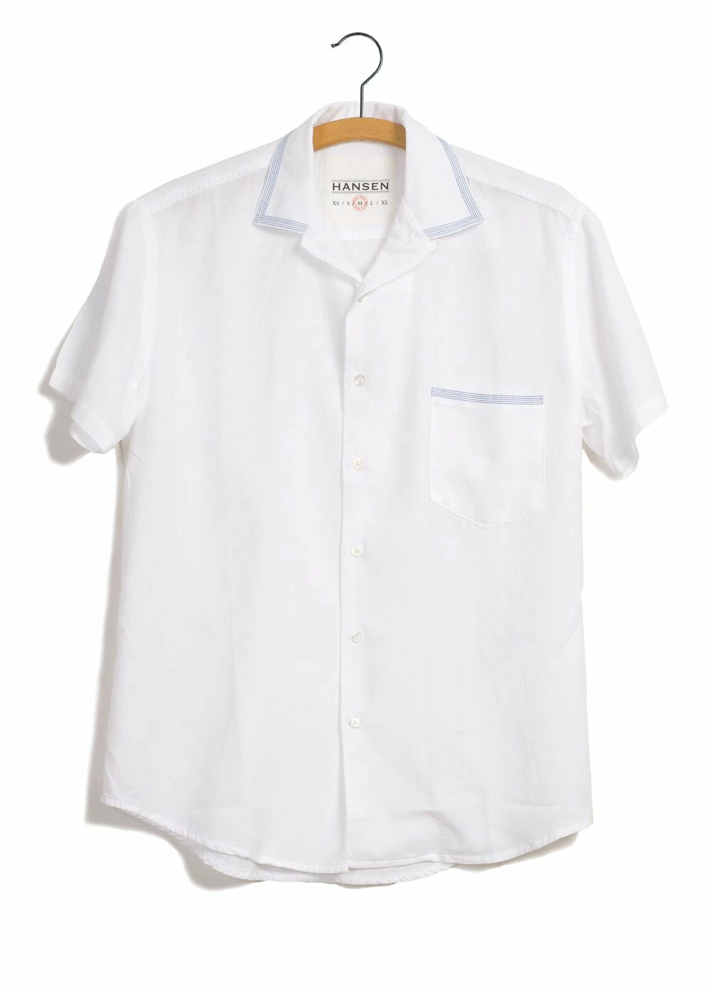 HANSEN GARMENTS JONNY | Short Sleeve Shirt | White 1 HANSEN GARMENTS JONNY | Short Sleeve Shirt | White