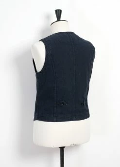 HANSEN GARMENTS KAJ | Casual Waistcoat | Black Navy -Hansen Shop kaj casual waistcoat black navy hansen garments 180930