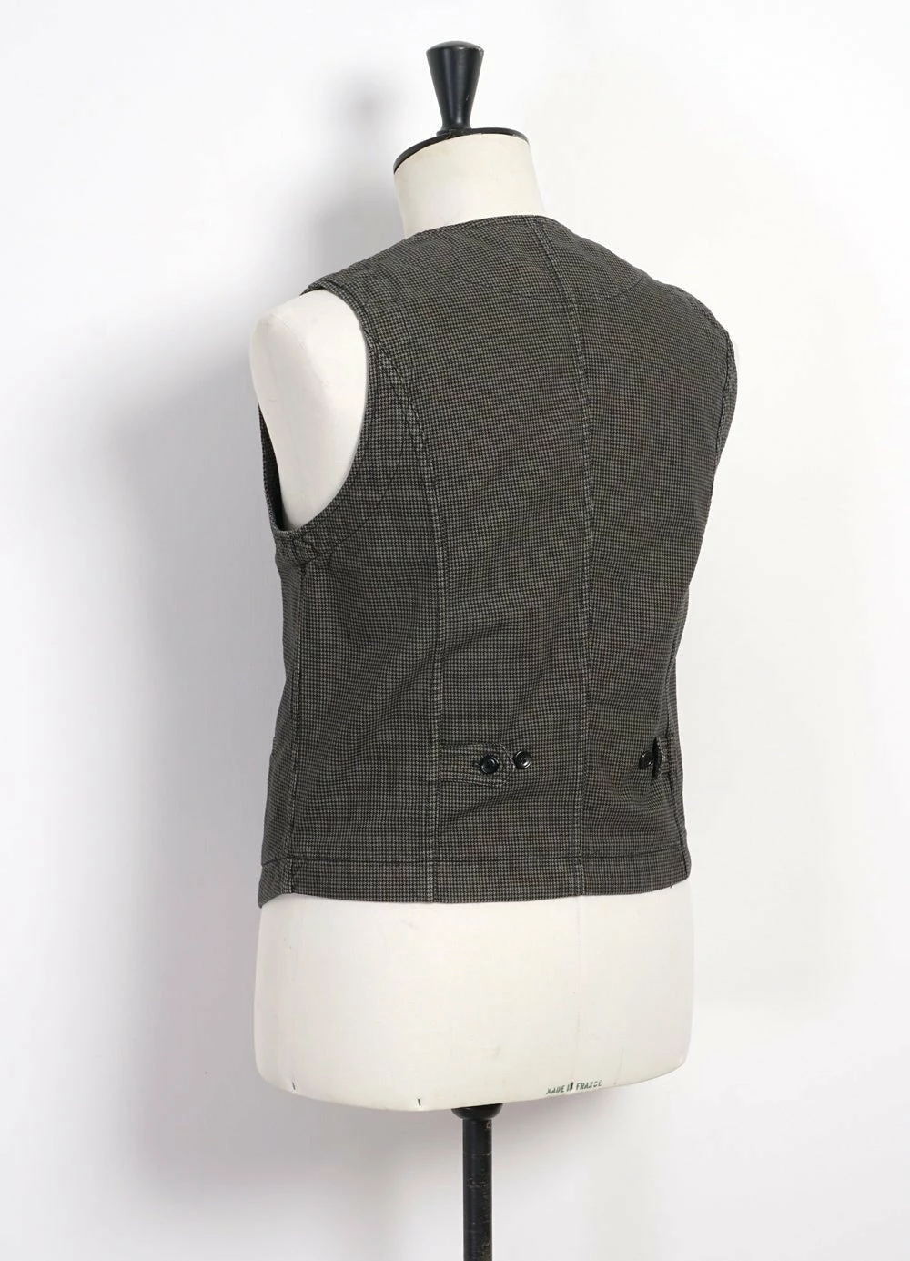 HANSEN GARMENTS KAJ | Casual Waistcoat | Black Sand 4 HANSEN GARMENTS KAJ | Casual Waistcoat | Black Sand - Image 4