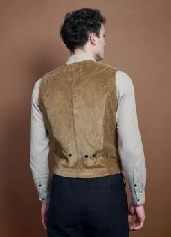 HANSEN GARMENTS KAJ | Casual Waistcoat | Camel -Hansen Shop kaj casual waistcoat camel hansen garments 384952