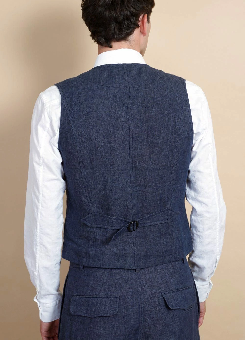 HANSEN GARMENTS KALLE | Casual Classic Vest | Blue Delave 3 HANSEN GARMENTS KALLE | Casual Classic Vest | Blue Delave - Image 3