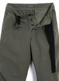 HANSEN GARMENTS KARLO | Wide Cut Utility Trousers | Green -Hansen Shop karlo wide cut utility trousers green hansen garments 688989