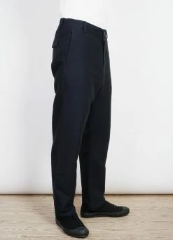 HANSEN GARMENTS KEN | Wide Cut Trousers| 3-Tone Blue -Hansen Shop ken wide cut trousers 3 tone blue 199083