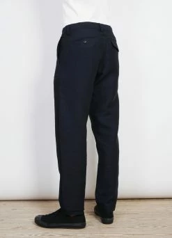 HANSEN GARMENTS KEN | Wide Cut Trousers| 3-Tone Blue -Hansen Shop ken wide cut trousers 3 tone blue 484918