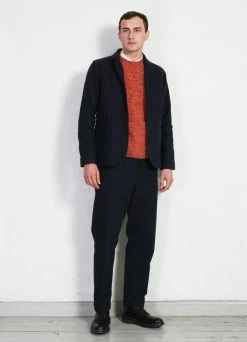 HANSEN GARMENTS KEN | Wide Cut Trousers | Broken Blue -Hansen Shop ken wide cut trousers broken blue hansen garments 156277
