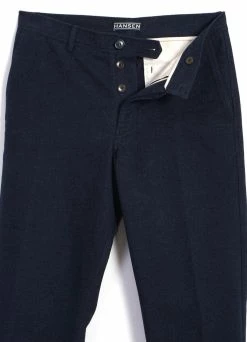 HANSEN GARMENTS KEN | Wide Cut Trousers | Broken Blue -Hansen Shop ken wide cut trousers broken blue hansen garments 998553