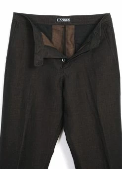HANSEN GARMENTS KEN | Wide Cut Trousers| Brown -Hansen Shop ken wide cut trousers brown 197871