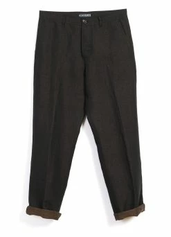 HANSEN GARMENTS KEN | Wide Cut Trousers| Brown -Hansen Shop ken wide cut trousers brown 962564