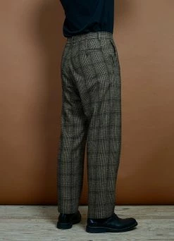 HANSEN GARMENTS KEN | Wide Cut Trousers | Checkered -Hansen Shop ken wide cut trousers checkered hansen garments 830368