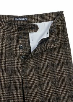 HANSEN GARMENTS KEN | Wide Cut Trousers | Checkered -Hansen Shop ken wide cut trousers checkered hansen garments 840461