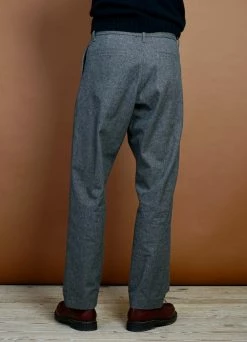 HANSEN GARMENTS KEN | Wide Cut Trousers | Gravel -Hansen Shop ken wide cut trousers gravel hansen garments 519399