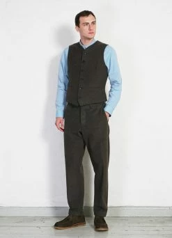 HANSEN GARMENTS KEN | Wide Cut Trousers | Greenish -Hansen Shop ken wide cut trousers greenish hansen garments 787023