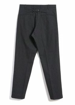 HANSEN GARMENTS KIAN | Cinch Back Wide Trousers | Grey Pin 9 HANSEN GARMENTS KIAN | Cinch Back Wide Trousers | Grey Pin -Hansen Shop kian cinch back wide trousers grey pin hansen garments 394550