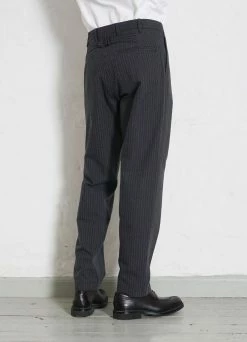 HANSEN GARMENTS KIAN | Cinch Back Wide Trousers | Grey Pin 8 HANSEN GARMENTS KIAN | Cinch Back Wide Trousers | Grey Pin -Hansen Shop kian cinch back wide trousers grey pin hansen garments 401817