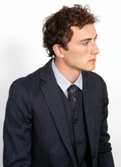 HANSEN GARMENTS KRISTIAN | Two Button Blazer | Navy Melange 7 HANSEN GARMENTS KRISTIAN | Two Button Blazer | Navy Melange -Hansen Shop kristian two button blazer navy melange 671657