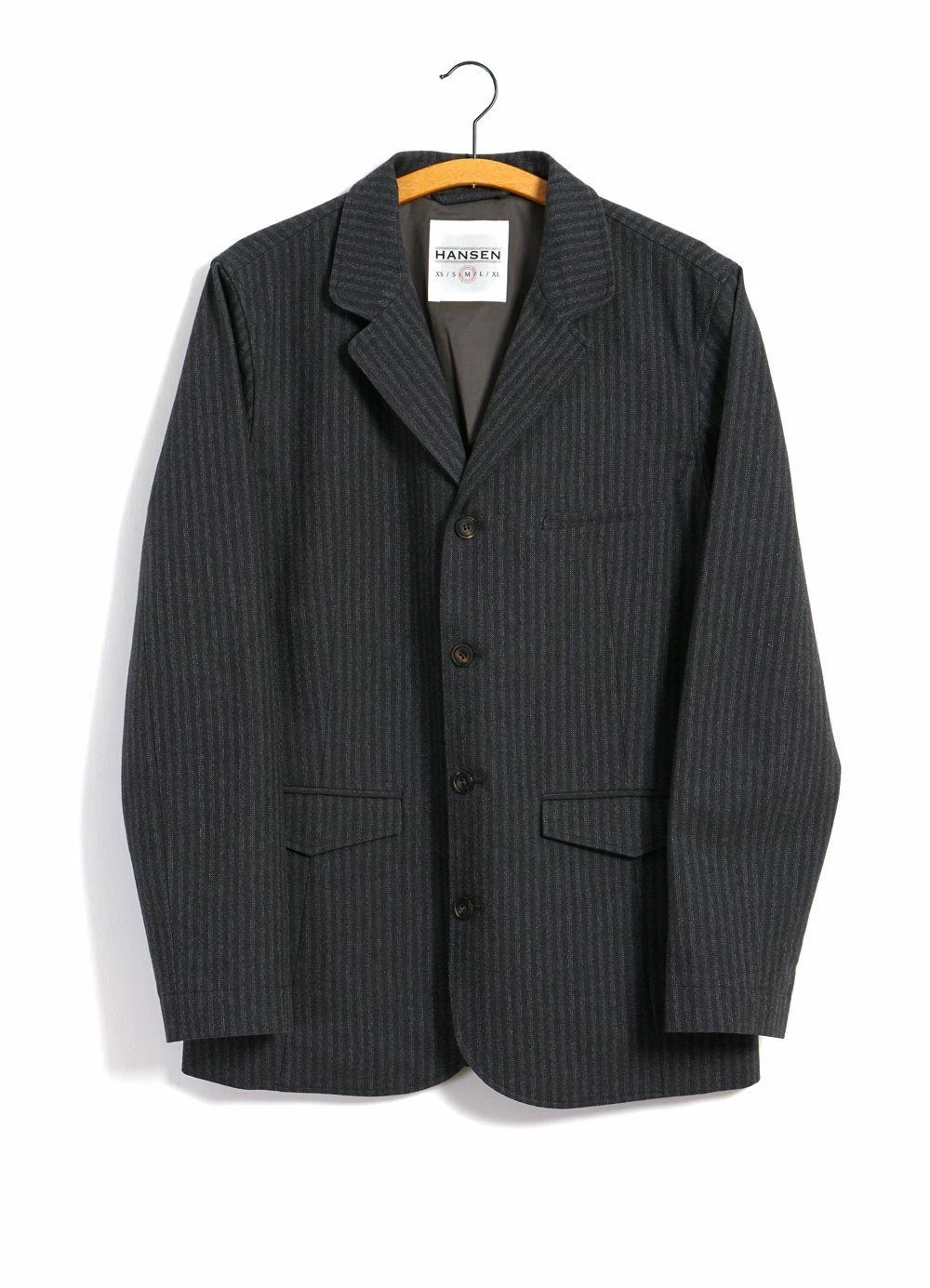 HANSEN GARMENTS LUKAS | Blazer Jacket | Grey Pin 1 HANSEN GARMENTS LUKAS | Blazer Jacket | Grey Pin