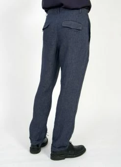 HANSEN GARMENTS MADS | Loose Fit Trousers | Blue Delave -Hansen Shop mads loose fit trousers blue delave 255 686686