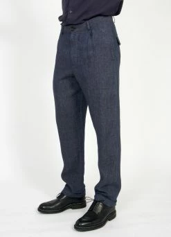 HANSEN GARMENTS MADS | Loose Fit Trousers | Blue Delave -Hansen Shop mads loose fit trousers blue delave 255 734488