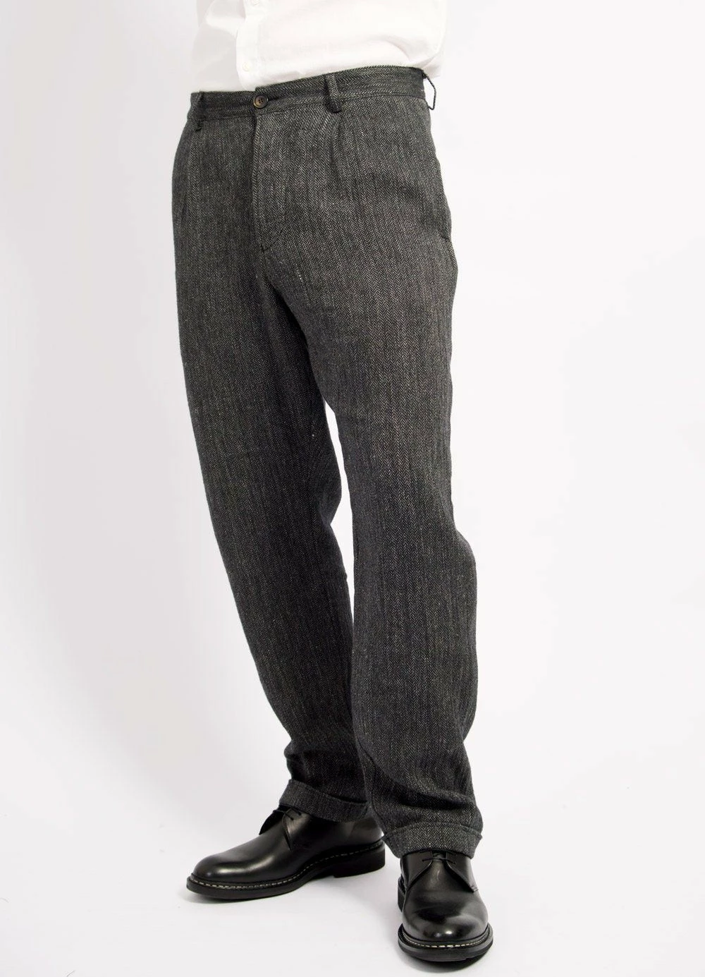 HANSEN GARMENTS MADS | Loose Fit Trousers | Dark Navy 2 HANSEN GARMENTS MADS | Loose Fit Trousers | Dark Navy - Image 2