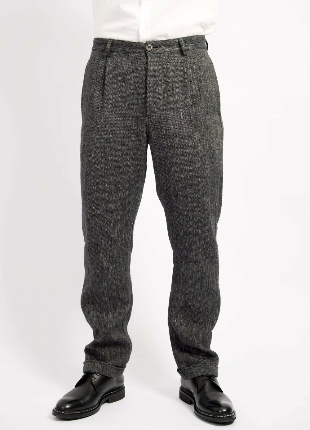 HANSEN GARMENTS MADS | Loose Fit Trousers | Dark Navy 3 HANSEN GARMENTS MADS | Loose Fit Trousers | Dark Navy - Image 3