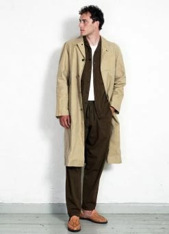 Front Page -Hansen Shop morten long windbreaker coat sand hansen garments 644999