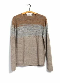 Front Page 59 INIS MEÁIN OMBRÉ TUNIC | Linen Landscape Tunic | Beach/Stone