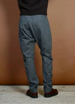 HANSEN GARMENTS OTTO | Curved Leg Trousers | Gravel -Hansen Shop otto curved leg trousers gravel hansen garments 634329