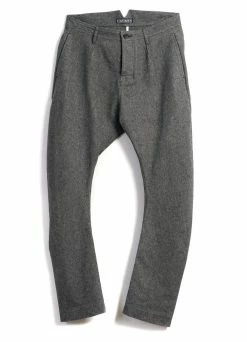 HANSEN GARMENTS OTTO | Curved Leg Trousers | Gravel