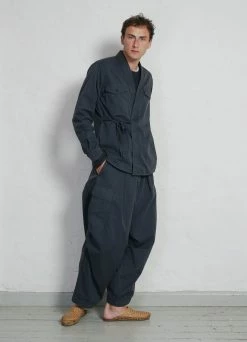 HANSEN GARMENTS BENNY | Super Wide Ballon Trousers | Blue Grey -Hansen Shop ss23 remy benny blue grey 1