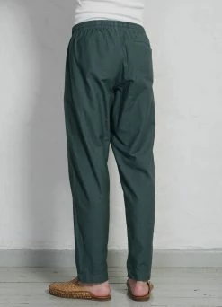 HANSEN GARMENTS JIM | Casual Drawstring Trousers | Petrol -Hansen Shop ss23 trousers jim petrol 2