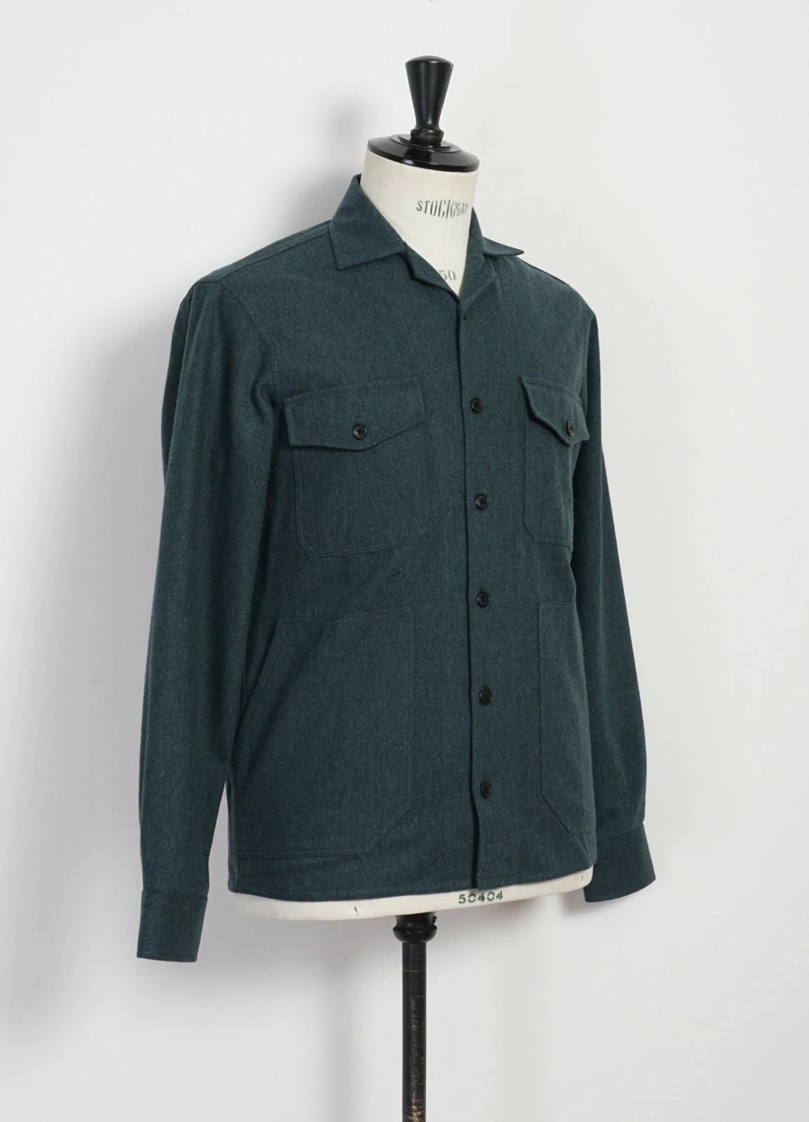 HANSEN GARMENTS STEFAN | Worker Over Shirt | Moss Green 4 HANSEN GARMENTS STEFAN | Worker Over Shirt | Moss Green - Image 4