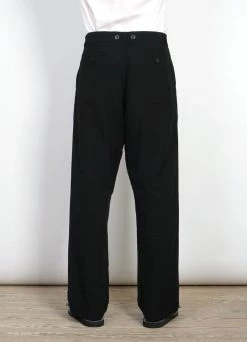 HANSEN GARMENTS SUNE | Pleated Wide Cut Trousers | Black -Hansen Shop sune pleated wide cut trousers black 610879