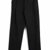 HANSEN GARMENTS SUNE | Pleated Wide Cut Trousers | Black