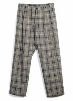 HANSEN GARMENTS SUNE | Pleated Wide Cut Trousers | Check 1