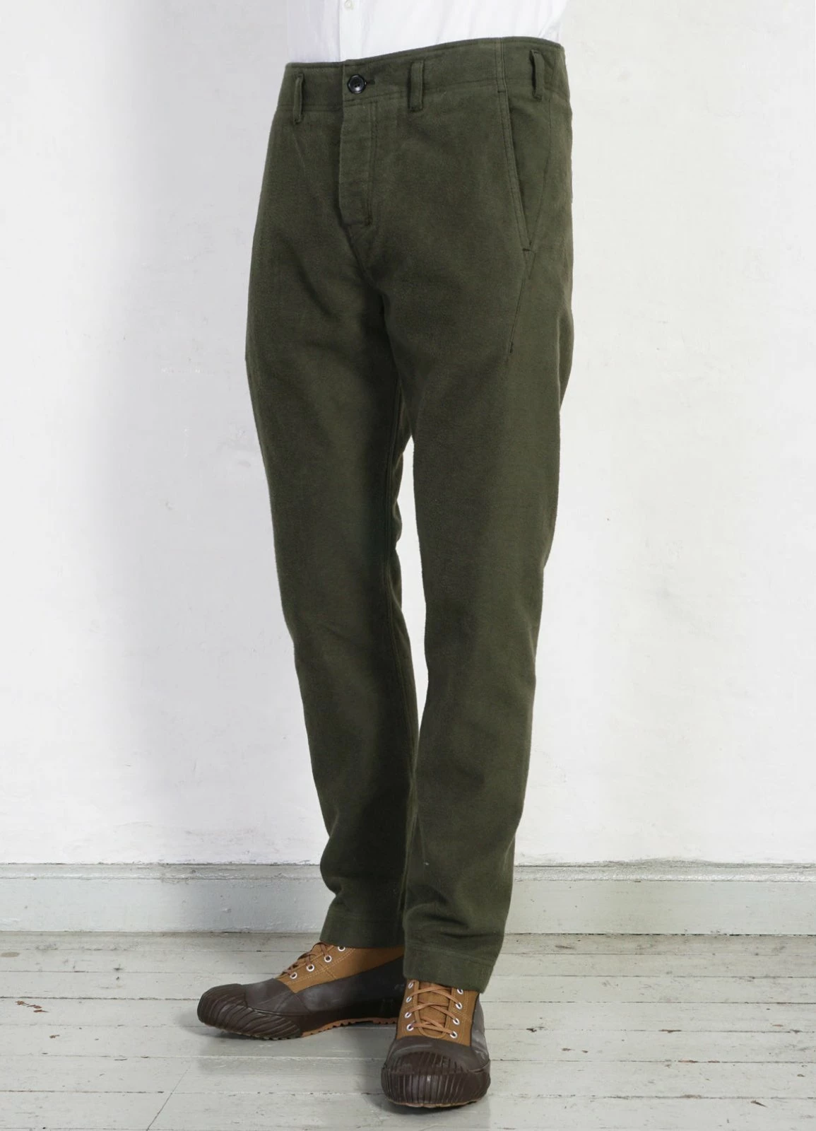 HANSEN GARMENTS SVENNING | Slim Fit Trousers | Dark Green 2 HANSEN GARMENTS SVENNING | Slim Fit Trousers | Dark Green - Image 2