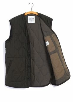 HANSEN GARMENTS TONY | Bonded Padded Vest | Dark Army 13 HANSEN GARMENTS TONY | Bonded Padded Vest | Dark Army -Hansen Shop tony bonded padded vest dark army hansen garments 285690