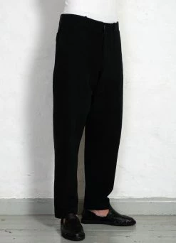 HANSEN GARMENTS TRYGVE | Wide Cut Cropped Trousers | Black -Hansen Shop trygve wide cut cropped trousers black hansen garments 692426