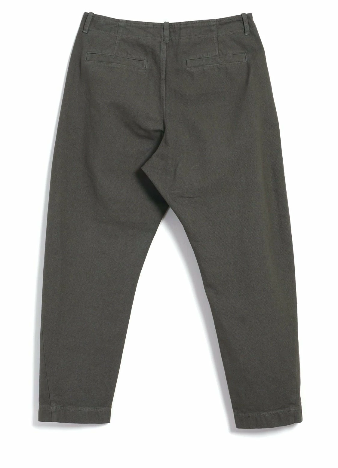HANSEN GARMENTS TRYGVE | Wide Cut Cropped Trousers | Green Grey 3 HANSEN GARMENTS TRYGVE | Wide Cut Cropped Trousers | Green Grey - Image 3