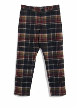 HANSEN GARMENTS TYGE | Wide Cut Cropped Trousers | Multi Colour Check