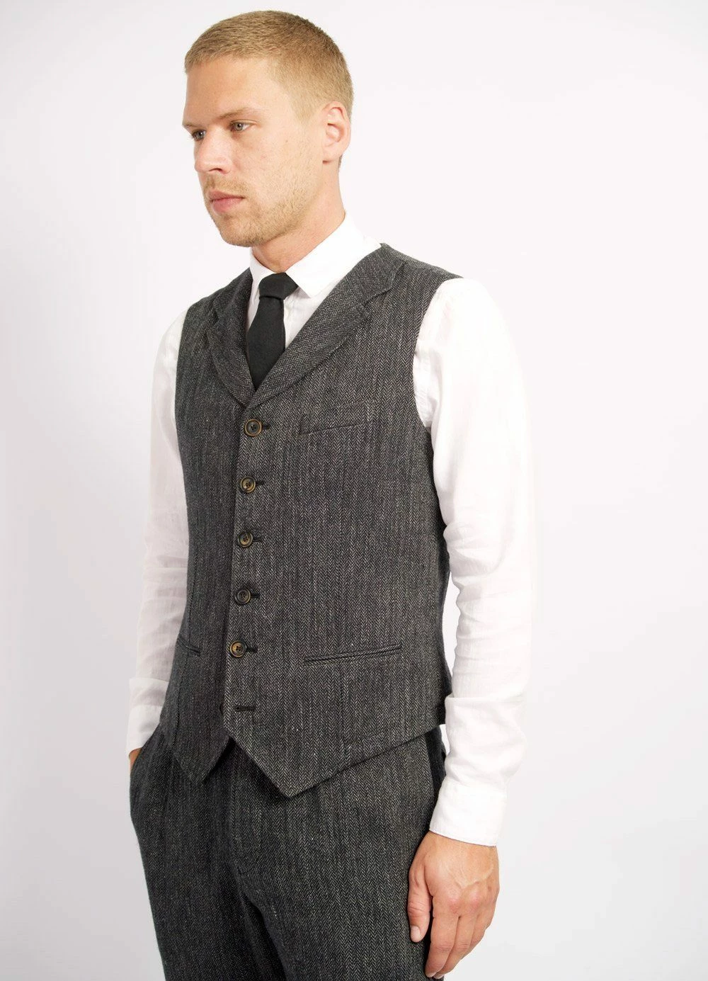 HANSEN GARMENTS WILLIAM | Casual Vest | Dark Navy 4 HANSEN GARMENTS WILLIAM | Casual Vest | Dark Navy - Image 4