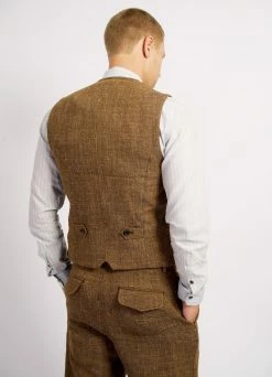 HANSEN GARMENTS WILLIAM | Classic Casual Vest | Cognac -Hansen Shop william classic casual vest cognac 240 307579