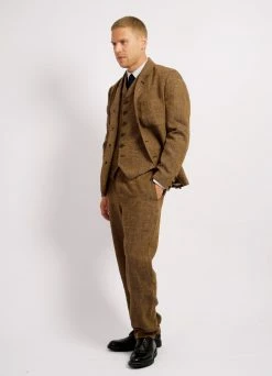 HANSEN GARMENTS WILLIAM | Classic Casual Vest | Cognac -Hansen Shop william classic casual vest cognac 240 419471