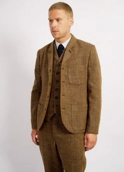 HANSEN GARMENTS WILLIAM | Classic Casual Vest | Cognac -Hansen Shop william classic casual vest cognac 240 952259