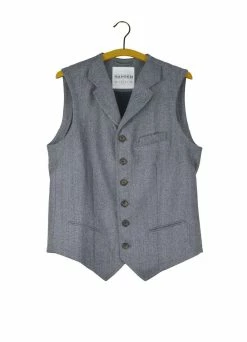 HANSEN GARMENTS WILLIAM | Classic Vest | Grey Melange
