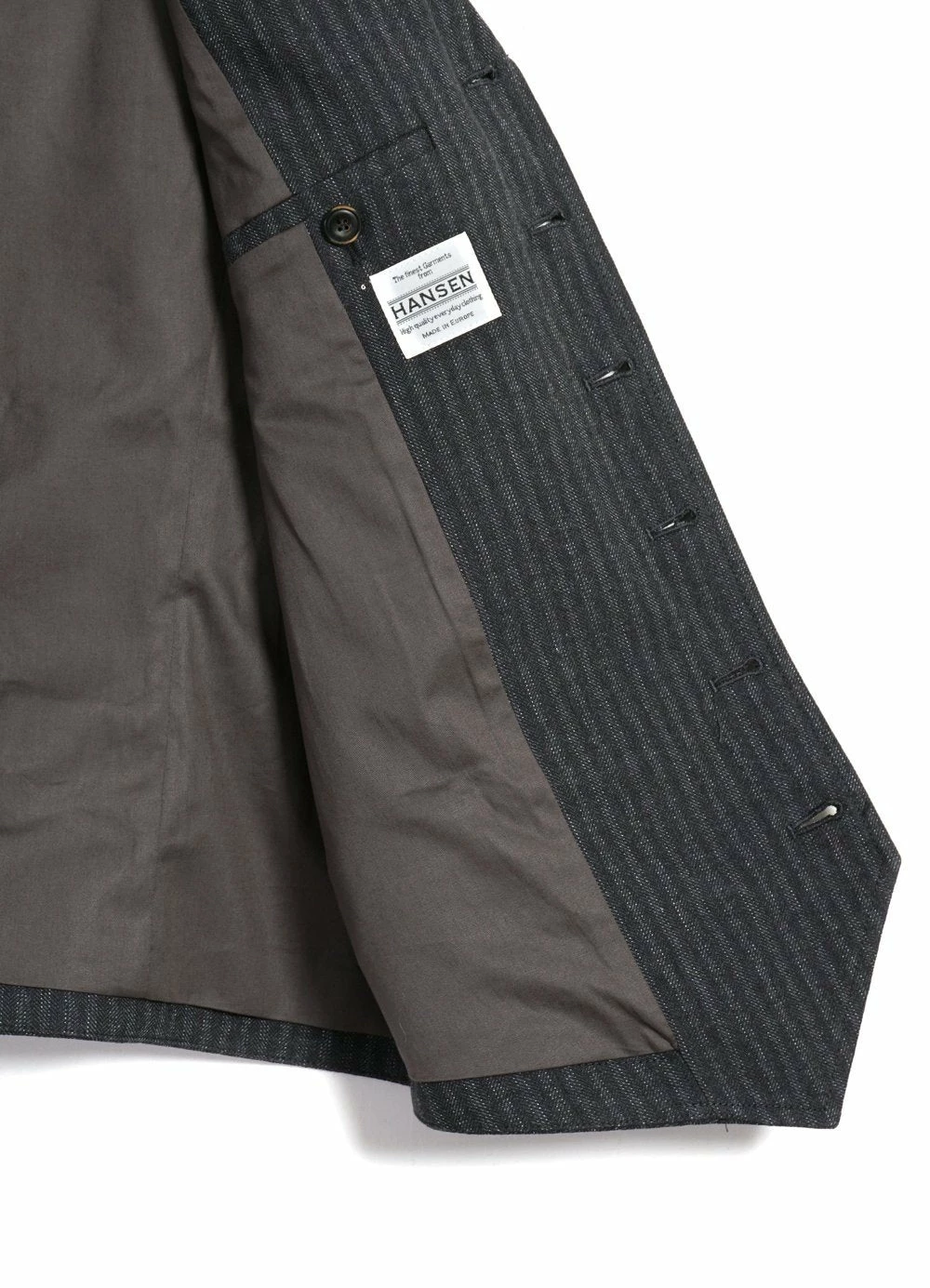 HANSEN GARMENTS WILLIAM | Lapel Waistcoat | Grey Pin 7 HANSEN GARMENTS WILLIAM | Lapel Waistcoat | Grey Pin - Image 7